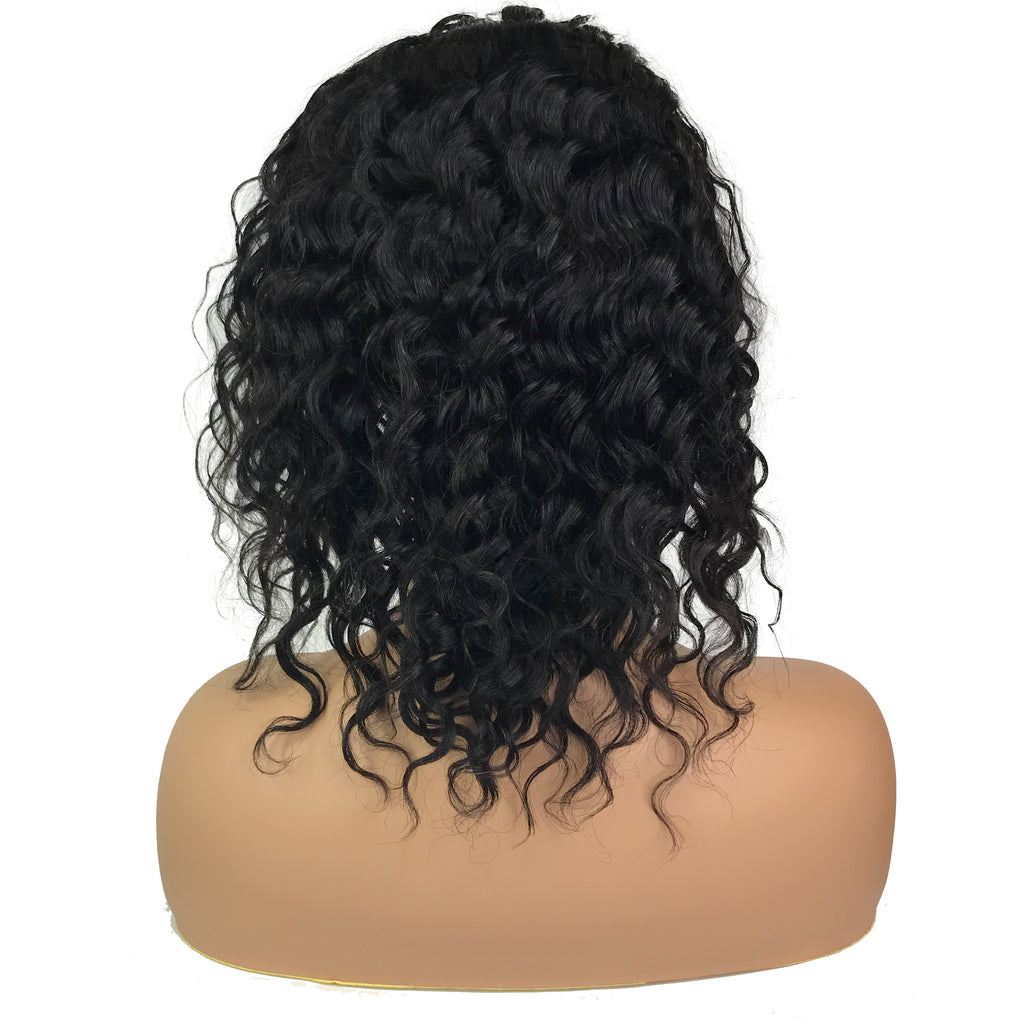 Remy Deep Wave 13"X 4"Lace Frontal Bob Wig  Natural - eHair Outlet