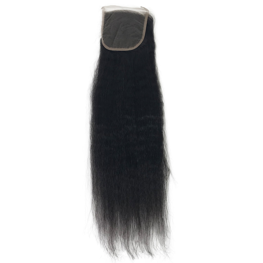 Virgin Kinky Straight Lace Closure 4"x4" - eHair Outlet