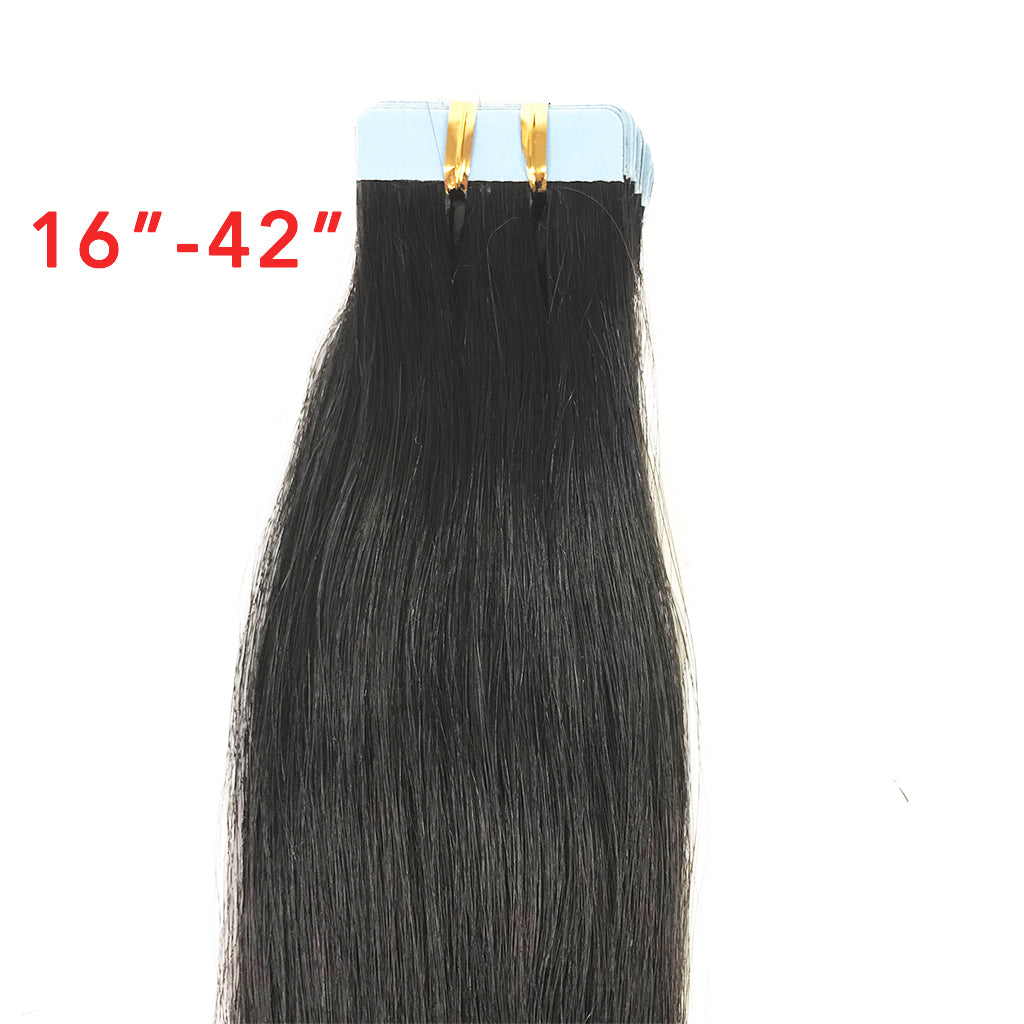 Straight Tape-In Human Hair Extension Natural - eHair Outlet