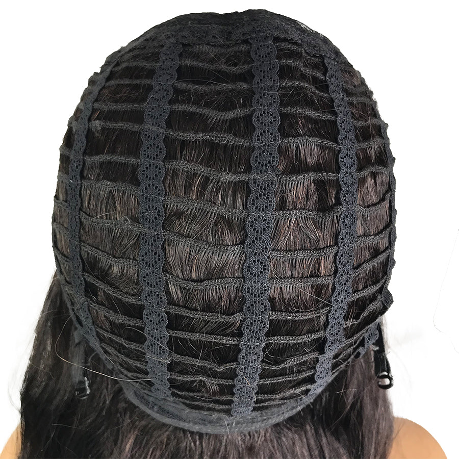 Virgin Silk Top Human Hair Wig With Bang 18" - eHair Outlet