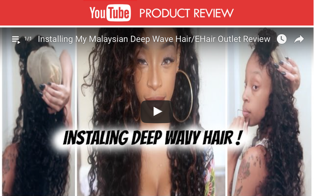 Product Review 8A Malaysian Deep Wave Human Hair Extension