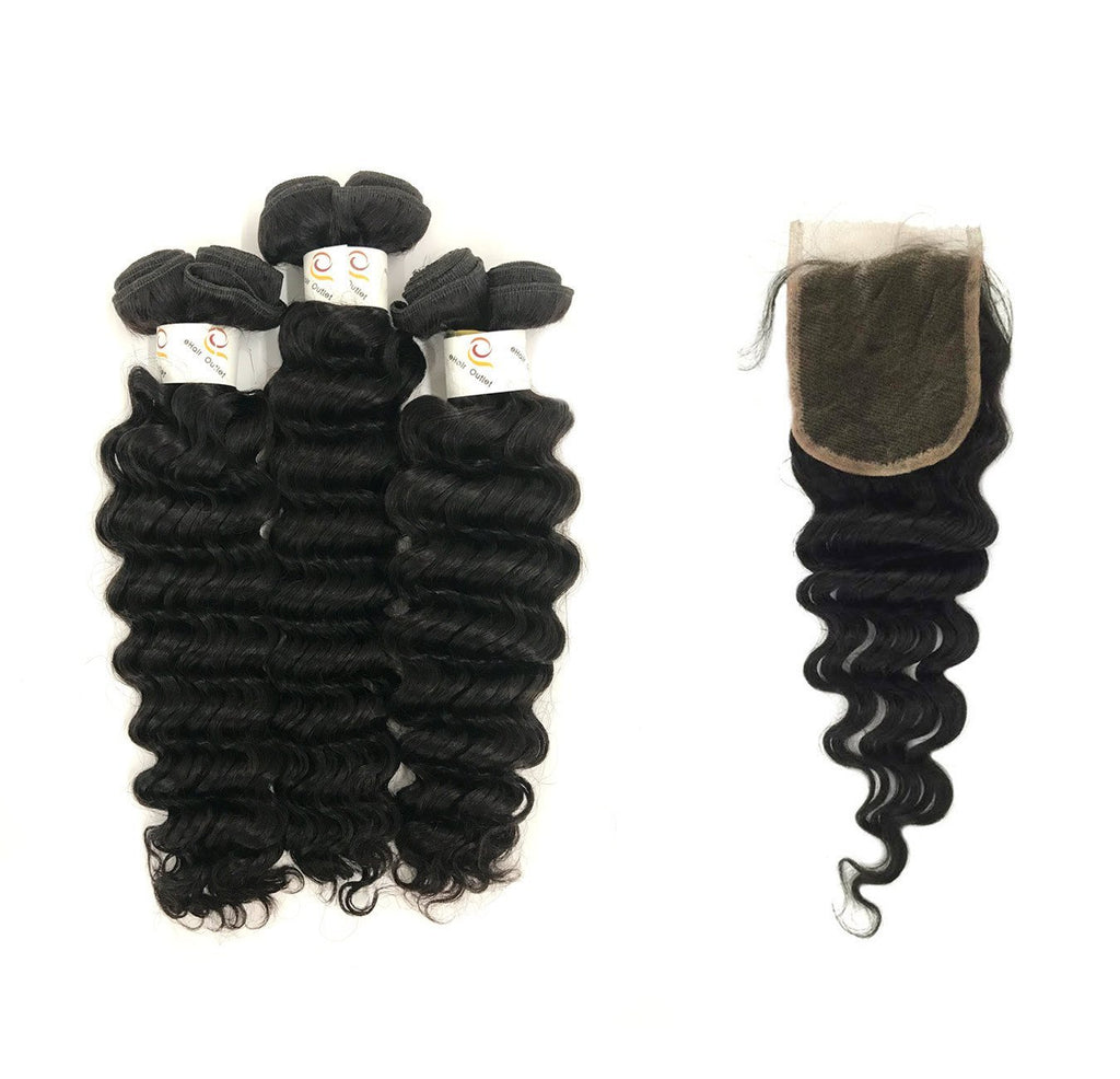 3 Bundles w/ Closure