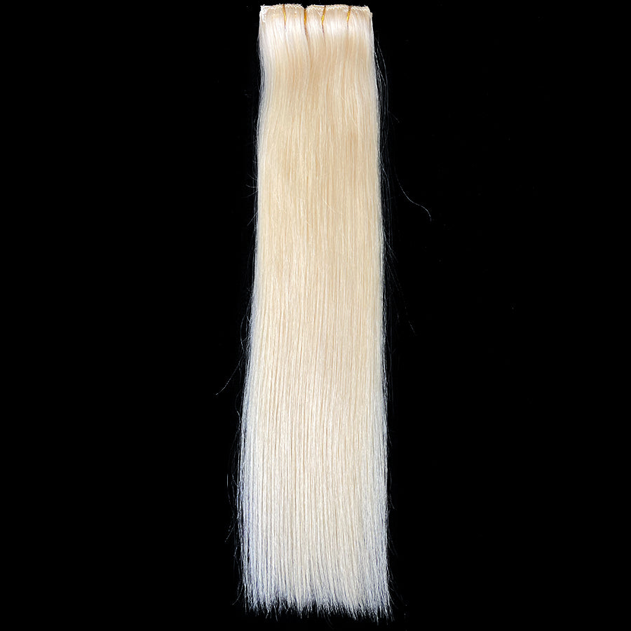 10A Straight Clip-In Human Hair Extension Color 613 - eHair Outlet