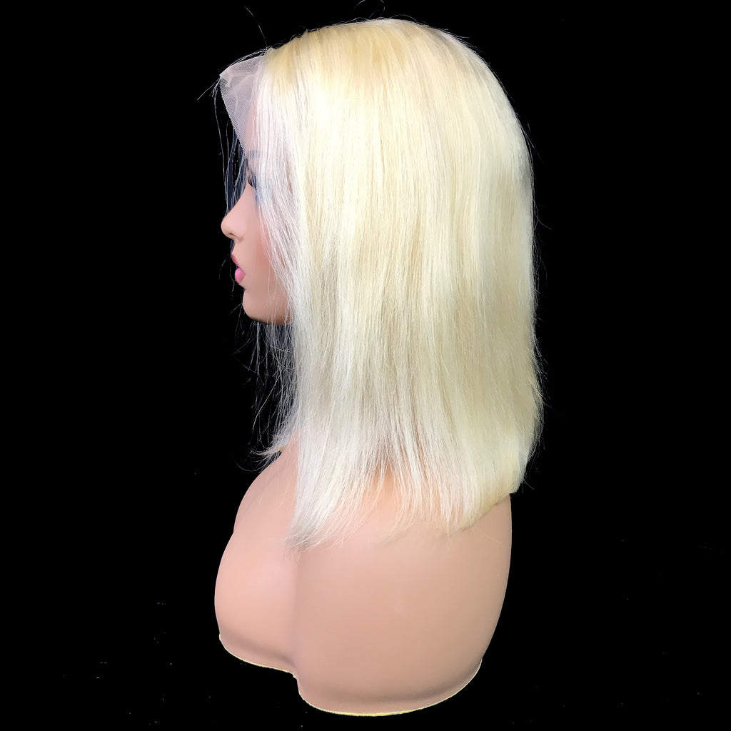 Remy Straight  13"X 4"Lace Frontal Bob Wig  Blonde #613 - eHair Outlet