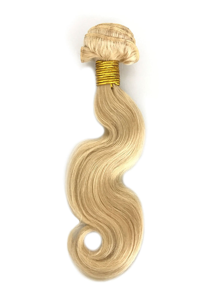 9A Malaysian Body Wave Human Hair Extension Platinum Blonde #613 - eHair Outlet