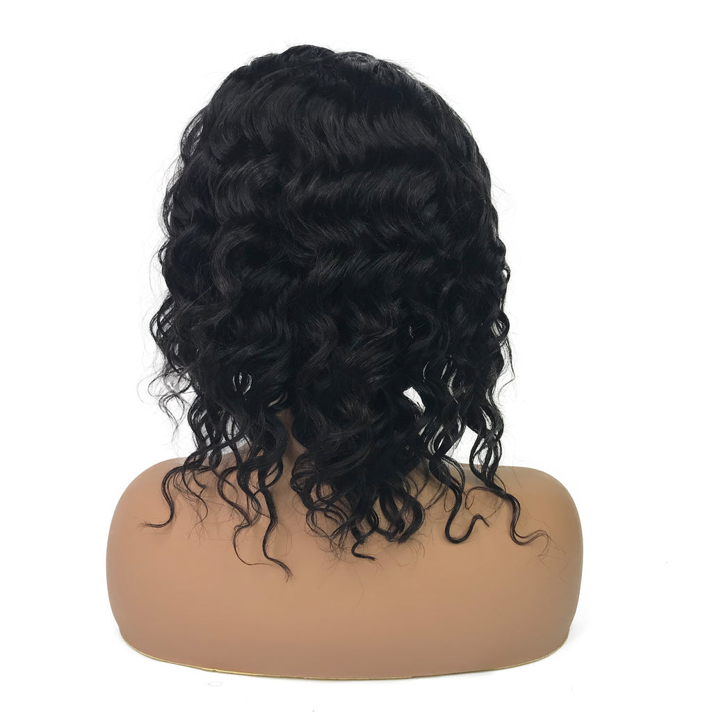 Remy Loose Wave 13"X 4"Lace Frontal Bob Wig  Natural - eHair Outlet