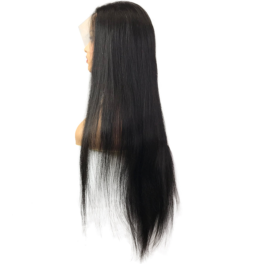 HD 8A Malaysian Straight Lace Frontal Human Hair Wig - eHair Outlet
