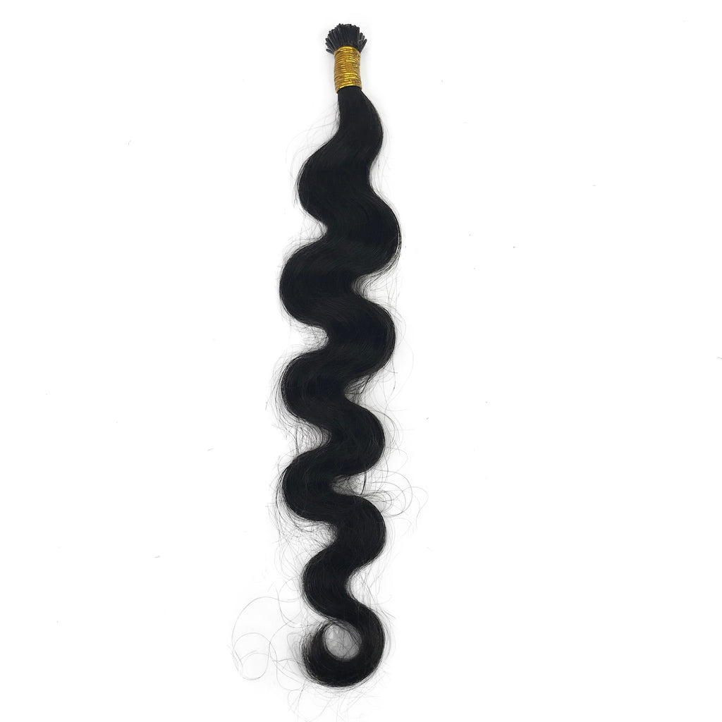 9A Malaysian I-Tip Body Wave Human Hair Extension Natural - eHair Outlet