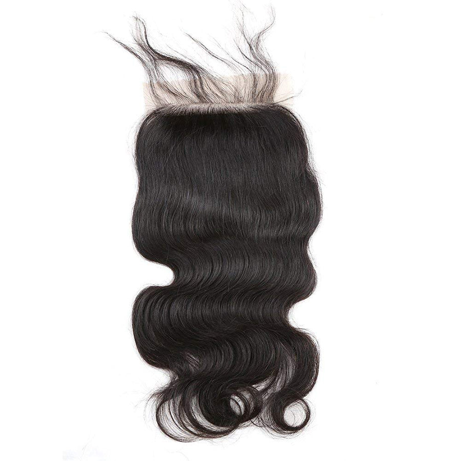 Human hair silk base closure Clearance